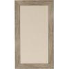 imageDesignOvation Beatrice Framed Linen Fabric Pinboard 27x33 White Rustic Wall OrganizationRustic Brown