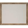 imageDesignOvation Beatrice Framed Linen Fabric Pinboard 27x33 White Rustic Wall OrganizationRustic Brown