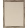 imageDesignOvation Beatrice Framed Linen Fabric Pinboard 27x33 White Rustic Wall OrganizationRustic Brown