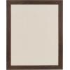 imageDesignOvation Beatrice Framed Linen Fabric Pinboard 27x33 White Rustic Wall OrganizationWalnut Brown