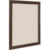 imageDesignOvation Beatrice Framed Linen Fabric Pinboard 27x33 White Rustic Wall OrganizationWalnut Brown