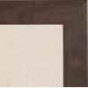 imageDesignOvation Beatrice Framed Linen Fabric Pinboard 27x33 White Rustic Wall OrganizationWalnut Brown