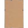 imageDesignOvation Beatrice Framed Linen Fabric Pinboard 27x33 White Rustic Wall OrganizationWalnut Brown
