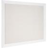 imageDesignOvation Beatrice Framed Linen Fabric Pinboard 27x33 White Rustic Wall OrganizationWhite