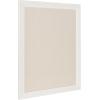 imageDesignOvation Beatrice Framed Linen Fabric Pinboard 27x33 White Rustic Wall OrganizationWhite