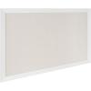 imageDesignOvation Beatrice Framed Linen Fabric Pinboard 27x33 White Rustic Wall OrganizationWhite