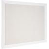 imageDesignOvation Beatrice Framed Linen Fabric Pinboard 27x33 White Rustic Wall OrganizationWhite