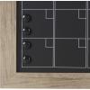 imageDesignOvation Beatrice Framed Magnetic Chalkboard Monthly Calendar 18x27 Walnut BrownRustic Brown