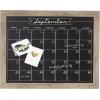 imageDesignOvation Beatrice Framed Magnetic Chalkboard Monthly Calendar 18x27 Walnut BrownRustic Brown