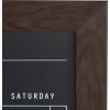 imageDesignOvation Beatrice Framed Magnetic Chalkboard Monthly Calendar 18x27 Walnut BrownWalnut Brown