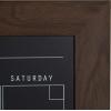 imageDesignOvation Beatrice Framed Magnetic Chalkboard Monthly Calendar 18x27 Walnut BrownWalnut Brown