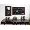 imageDesignOvation Beatrice Framed Magnetic Chalkboard Monthly Calendar 18x27 Walnut BrownWalnut Brown