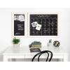imageDesignOvation Beatrice Framed Magnetic Chalkboard Monthly Calendar 18x27 Walnut BrownWhite