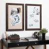 imageDesignOvation Beatrice Framed Magnetic Dry Erase Board 18x27 Rustic BrownWalnut Brown
