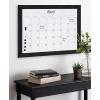 imageDesignOvation Beatrice Framed Magnetic Dry Erase Monthly Calendar 23x29 Walnut BrownBlack