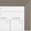 imageDesignOvation Beatrice Framed Magnetic Dry Erase Monthly Calendar 23x29 Walnut BrownGray