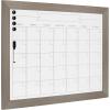 imageDesignOvation Beatrice Framed Magnetic Dry Erase Monthly Calendar 23x29 Walnut BrownGray