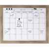imageDesignOvation Beatrice Framed Magnetic Dry Erase Monthly Calendar 23x29 Walnut BrownRustic Brown