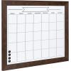imageDesignOvation Beatrice Framed Magnetic Dry Erase Monthly Calendar 23x29 Walnut BrownWalnut Brown