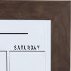 imageDesignOvation Beatrice Framed Magnetic Dry Erase Monthly Calendar 23x29 Walnut BrownWalnut Brown
