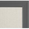 imageDesignOvation Bosc Transitional Fabric Pinboard 275quot x 435quot Gray Ready to Use Linen Bulletin Board for Wall