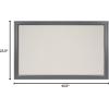 imageDesignOvation Bosc Transitional Fabric Pinboard 275quot x 435quot Gray Ready to Use Linen Bulletin Board for Wall