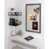 imageDesignOvation Bosc Transitional Fabric Pinboard 275quot x 435quot Gray Ready to Use Linen Bulletin Board for Wall