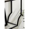 imageKate and Laurel Ciel Glam Geometric Wall Shelf 18 x 24 White Decorative Shelves for Use as OverThe Toilet Storage or Bedroom Display ShelvingBlack