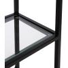 imageKate and Laurel Ciel Glam Geometric Wall Shelf 18 x 24 White Decorative Shelves for Use as OverThe Toilet Storage or Bedroom Display ShelvingBlack