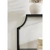 imageKate and Laurel Ciel Glam Geometric Wall Shelf 18 x 24 White Decorative Shelves for Use as OverThe Toilet Storage or Bedroom Display ShelvingBlack