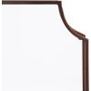 imageKate and Laurel Ciel Glam Geometric Wall Shelf 18 x 24 White Decorative Shelves for Use as OverThe Toilet Storage or Bedroom Display ShelvingBronze