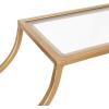 imageKate and Laurel Ciel Glam Geometric Wall Shelf 18 x 24 White Decorative Shelves for Use as OverThe Toilet Storage or Bedroom Display ShelvingGold