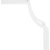 imageKate and Laurel Ciel Glam Geometric Wall Shelf 18 x 24 White Decorative Shelves for Use as OverThe Toilet Storage or Bedroom Display ShelvingWhite