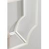 imageKate and Laurel Ciel Glam Geometric Wall Shelf 18 x 24 White Decorative Shelves for Use as OverThe Toilet Storage or Bedroom Display ShelvingWhite