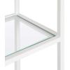 imageKate and Laurel Ciel Glam Geometric Wall Shelf 18 x 24 White Decorative Shelves for Use as OverThe Toilet Storage or Bedroom Display ShelvingWhite