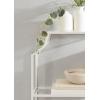 imageKate and Laurel Ciel Glam Geometric Wall Shelf 18 x 24 White Decorative Shelves for Use as OverThe Toilet Storage or Bedroom Display ShelvingWhite