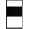 imageKate and Laurel Nomi Modern Metal Bathroom Wall Shelf 18 x 6 x 32 Black Contemporary Sleek Tiered Metal Shelves for Wall Decor Display and OverTheToilet StorageBlack