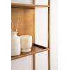 imageKate and Laurel Nomi Modern Metal Bathroom Wall Shelf 18 x 6 x 32 Black Contemporary Sleek Tiered Metal Shelves for Wall Decor Display and OverTheToilet StorageGold