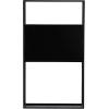 imageKate and Laurel Nomi Modern Metal Bathroom Wall Shelf 18 x 6 x 32 Black Contemporary Sleek Tiered Metal Shelves for Wall Decor Display and OverTheToilet StorageBlack