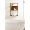 imageKate and Laurel Nomi Modern Metal Bathroom Wall Shelf 18 x 6 x 32 Black Contemporary Sleek Tiered Metal Shelves for Wall Decor Display and OverTheToilet StorageGold