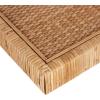 imageKate and Laurel Rahmati Modern Rattan Floating Shelves Set of 2 24 x 8 Natural Rattan Boho Bathroom and Kitchen Shelves for Above Toilet or Cute Nursery Bookshelves