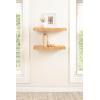 imageKate and Laurel Rahmati Modern Rattan Floating Shelves Set of 2 24 x 8 Natural Rattan Boho Bathroom and Kitchen Shelves for Above Toilet or Cute Nursery Bookshelves