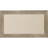 imageDesignOvation Beatrice Framed Linen Fabric Pinboard 27x33 White Rustic Wall OrganizationRustic Brown