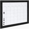 imageDesignOvation Beatrice Framed Magnetic Dry Erase Monthly Calendar 23x29 Walnut BrownBlack