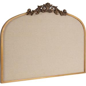 imageKate and Laurel Arendahl Arch Pinboard 13 x 25 Silver Framed Arched Ornate Vintage Cork Board for Use as Motivational Vision Board or Wall OrganizerGold