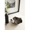 imageKate and Laurel Flutte Scalloped Decorative Metal Serving Bowl 10 x 10 x 3 Black Nickel Modern Wavy Fruit Bowl for Kitchen Counter or Use as Tabletop Storage for an Entryway TablePewter