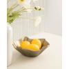 imageKate and Laurel Flutte Scalloped Decorative Metal Serving Bowl 10 x 10 x 3 Black Nickel Modern Wavy Fruit Bowl for Kitchen Counter or Use as Tabletop Storage for an Entryway TableGold