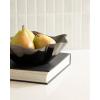 imageKate and Laurel Flutte Scalloped Decorative Metal Serving Bowl 10 x 10 x 3 Black Nickel Modern Wavy Fruit Bowl for Kitchen Counter or Use as Tabletop Storage for an Entryway TablePewter