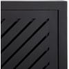 imageKate and Laurel Mezzeta Decorative Modern TwoDoor Floating Bathroom Cabinet 22 x 7 x 28 Beige Wood Decorative Solid Mango Wood Over The Toilet Storage Cabinet with Slatted Chevron DesignBlack