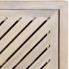 imageKate and Laurel Mezzeta Decorative Modern TwoDoor Floating Bathroom Cabinet 22 x 7 x 28 Beige Wood Decorative Solid Mango Wood Over The Toilet Storage Cabinet with Slatted Chevron DesignWhite